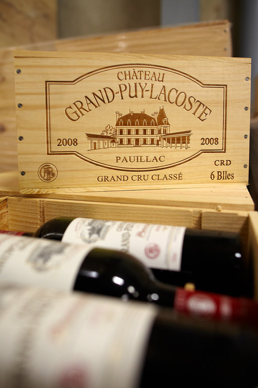 Château Grand-Puy-Lacoste box and stamp