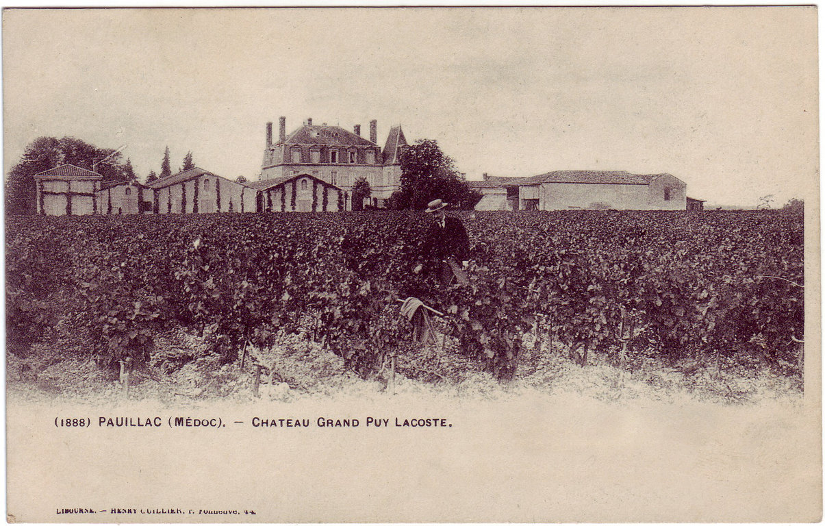 Château Grand-Puy-Lacoste en 1888